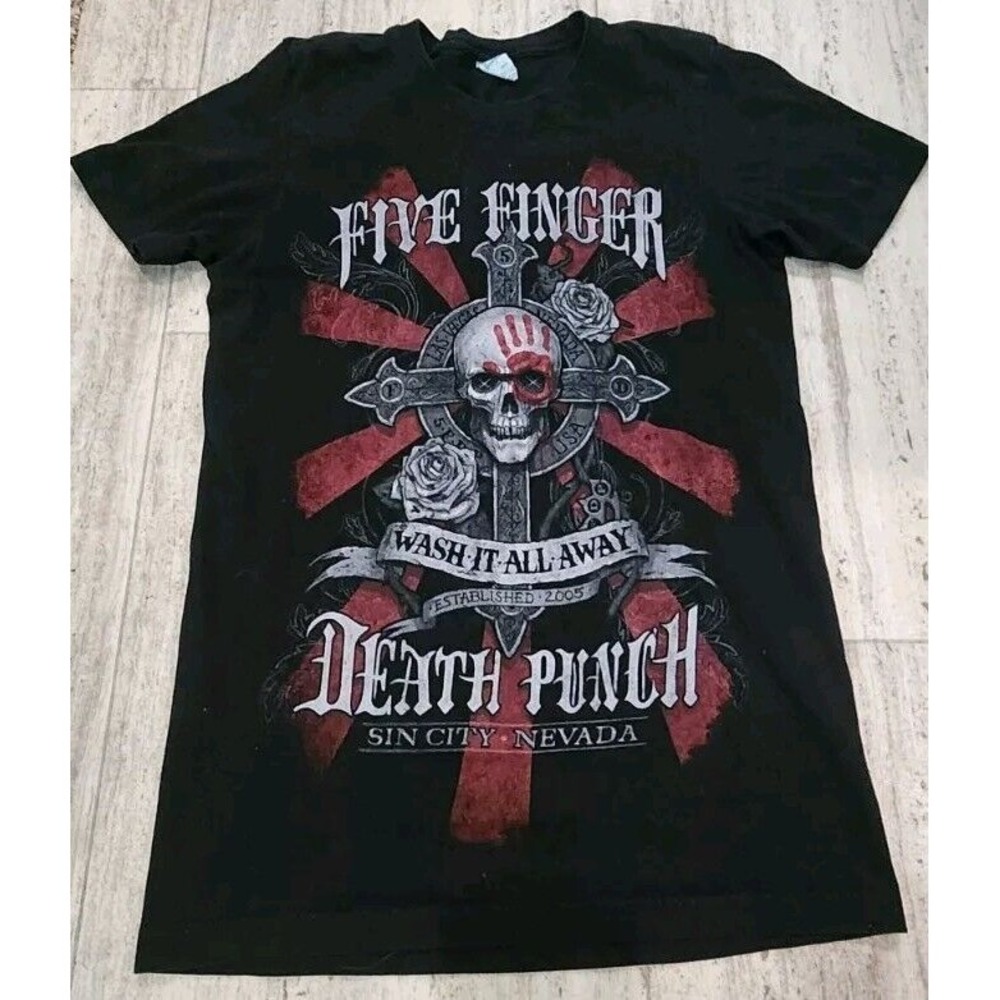 Five Finger Death Punch Wash It All Away Las Vegas Unisex T-Shirt Size‎ Small